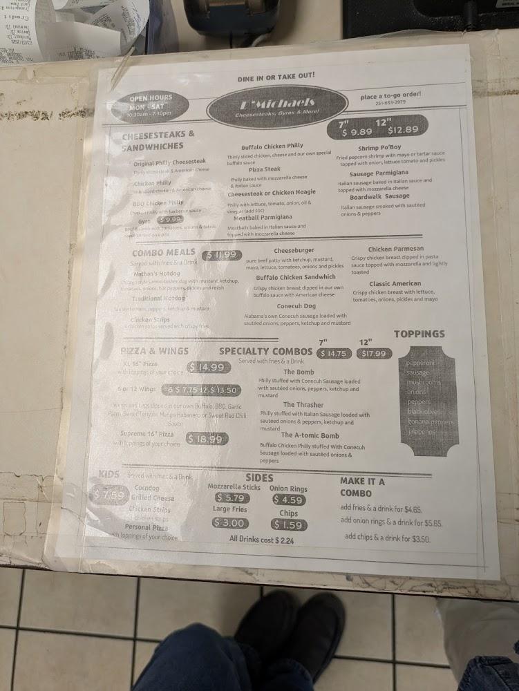 D'Michaels Menu image 2