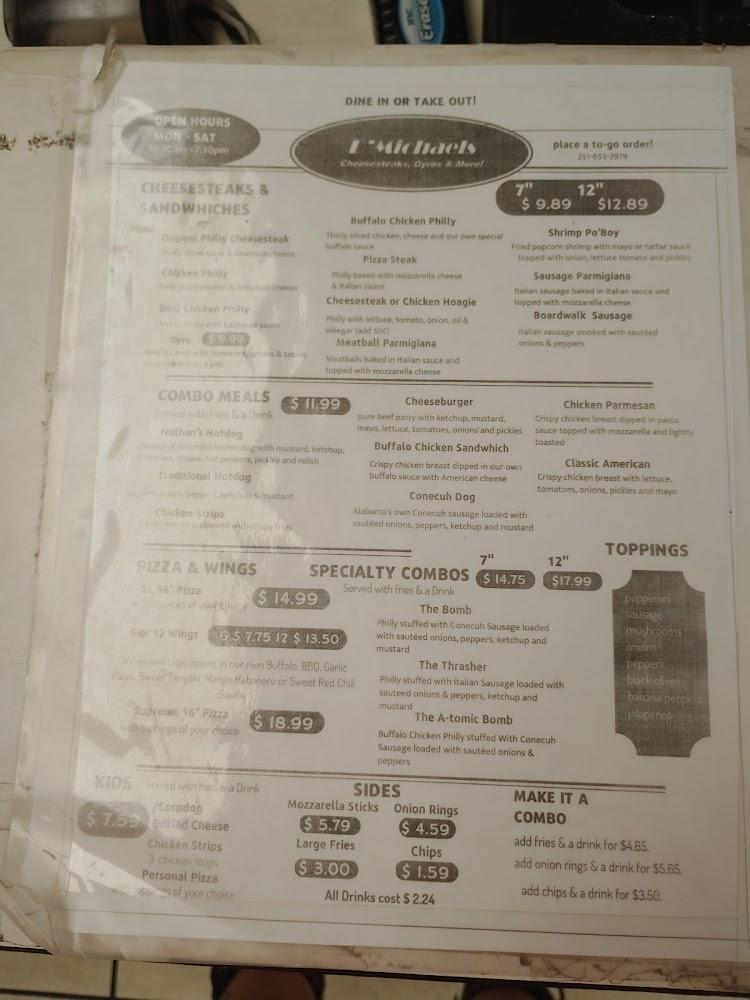 D'Michaels Menu image 3